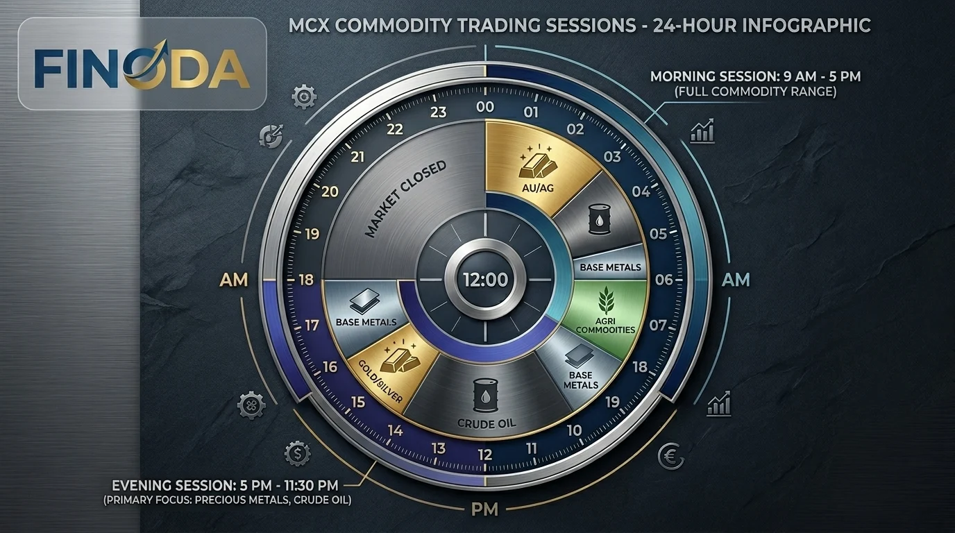 MCX commodity trading hours India 9am 11:30pm session