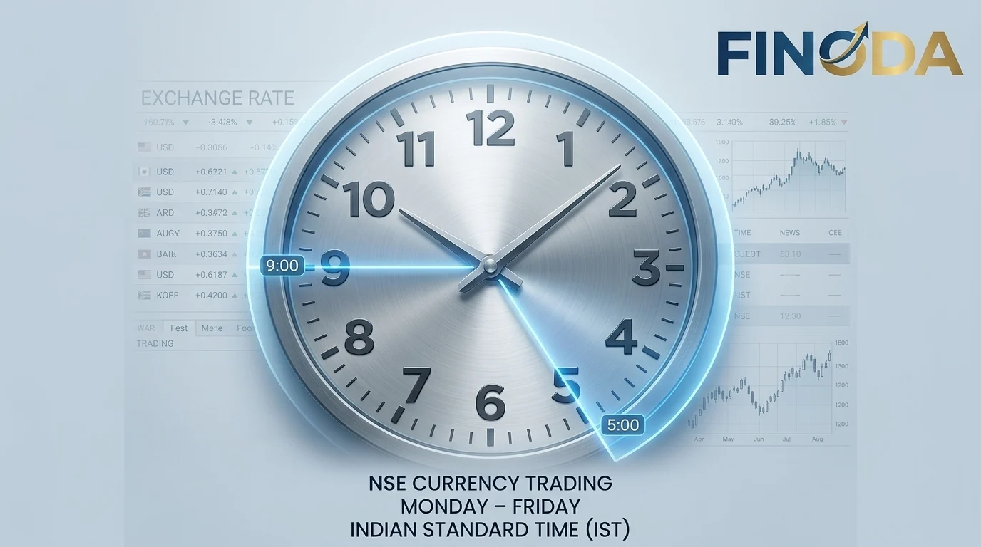 NSE currency trading hours 9am to 5pm IST India Monday to Friday schedule